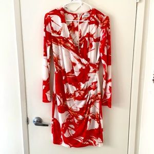 Calvin Klien Red Wrap Dress